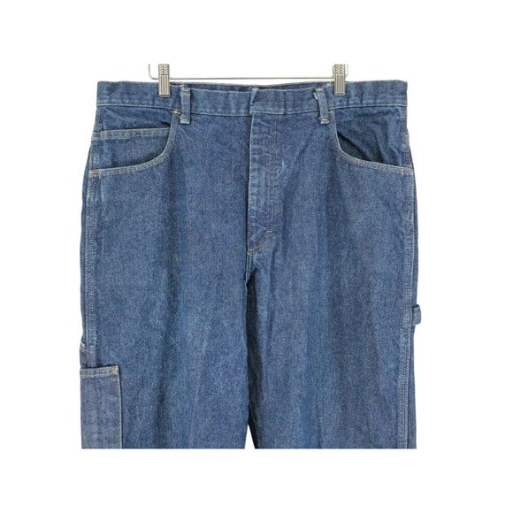 Bulwark Flame Resistant Jeans Men's Size 38/31 Dark Wash Carpenter - Picture 3 of 6